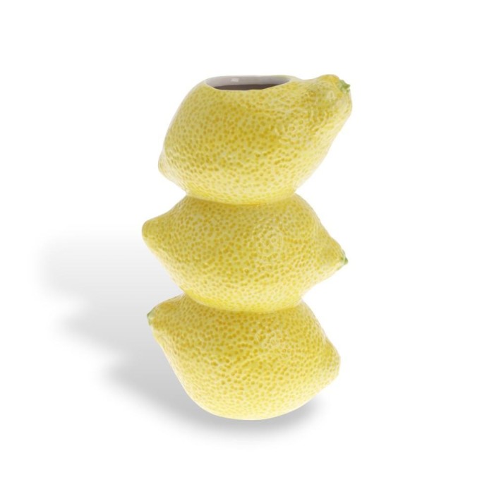 VASO CON 3 LIMONI 20X12CM IN CERAMICA